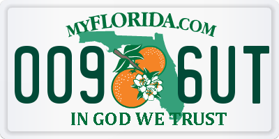 FL license plate 0096UT