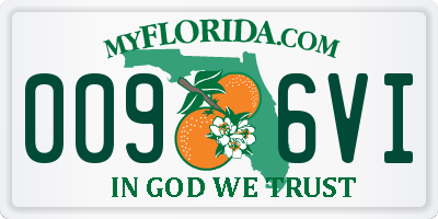 FL license plate 0096VI