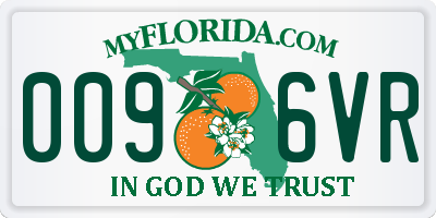 FL license plate 0096VR