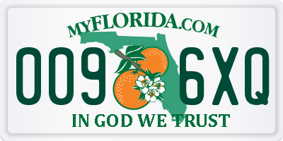 FL license plate 0096XQ