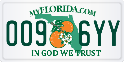 FL license plate 0096YY