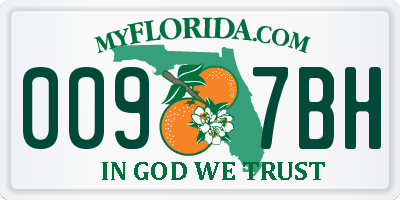 FL license plate 0097BH