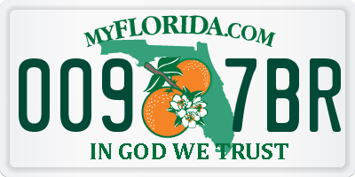 FL license plate 0097BR