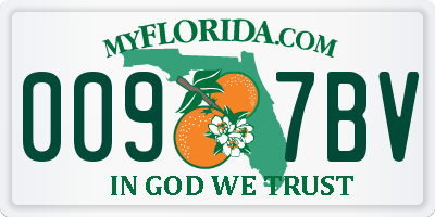 FL license plate 0097BV