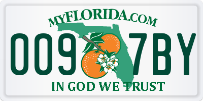 FL license plate 0097BY