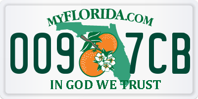 FL license plate 0097CB