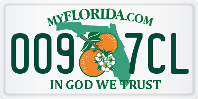 FL license plate 0097CL