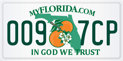 FL license plate 0097CP
