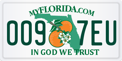 FL license plate 0097EU