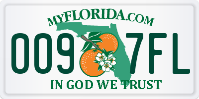FL license plate 0097FL