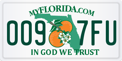 FL license plate 0097FU