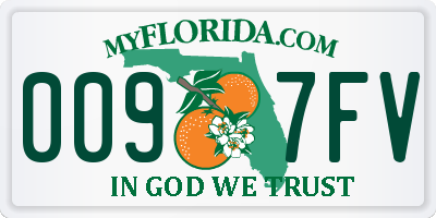 FL license plate 0097FV