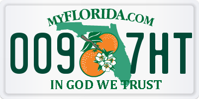 FL license plate 0097HT