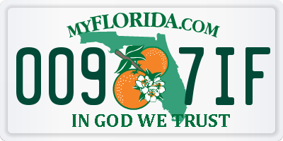 FL license plate 0097IF