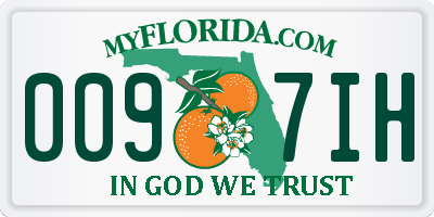 FL license plate 0097IH