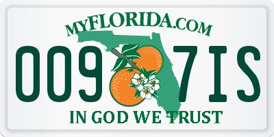 FL license plate 0097IS