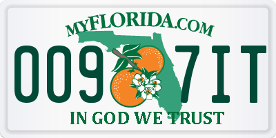 FL license plate 0097IT