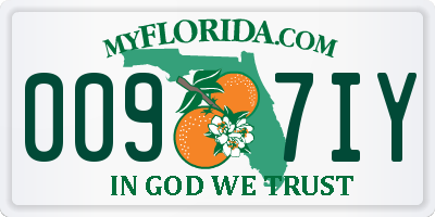 FL license plate 0097IY