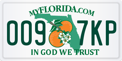 FL license plate 0097KP