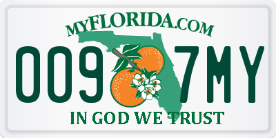 FL license plate 0097MY