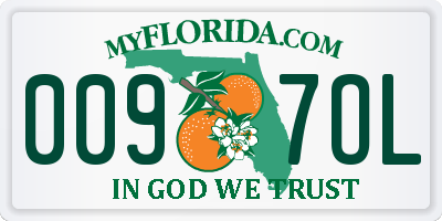 FL license plate 0097OL