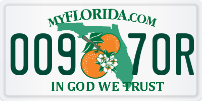 FL license plate 0097OR