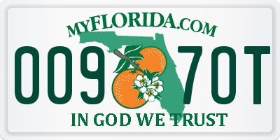 FL license plate 0097OT