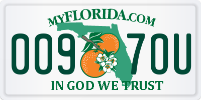 FL license plate 0097OU