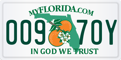 FL license plate 0097OY