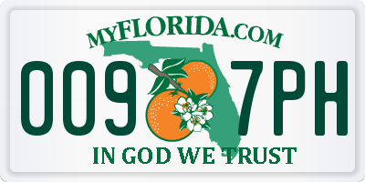 FL license plate 0097PH