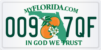 FL license plate 0097QF