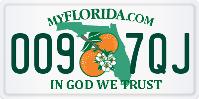 FL license plate 0097QJ