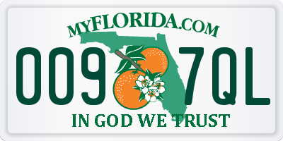 FL license plate 0097QL