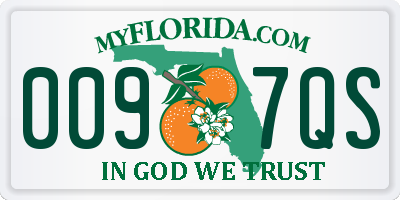 FL license plate 0097QS