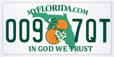 FL license plate 0097QT