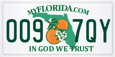 FL license plate 0097QY