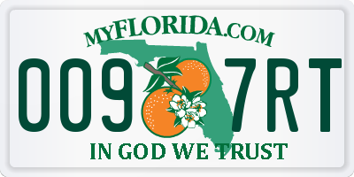 FL license plate 0097RT