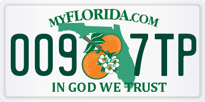 FL license plate 0097TP