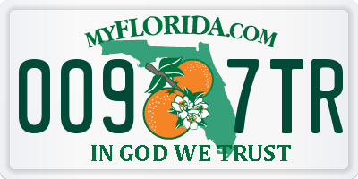 FL license plate 0097TR