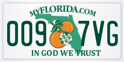 FL license plate 0097VG