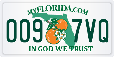 FL license plate 0097VQ