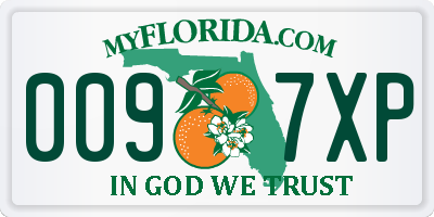 FL license plate 0097XP