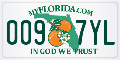 FL license plate 0097YL