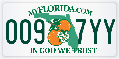 FL license plate 0097YY