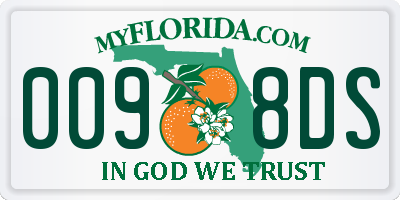 FL license plate 0098DS