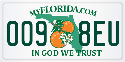 FL license plate 0098EU