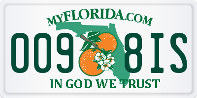 FL license plate 0098IS