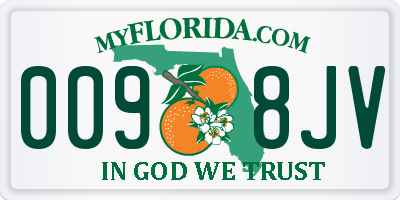 FL license plate 0098JV