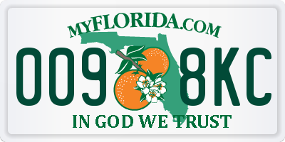 FL license plate 0098KC
