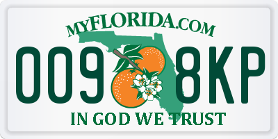 FL license plate 0098KP